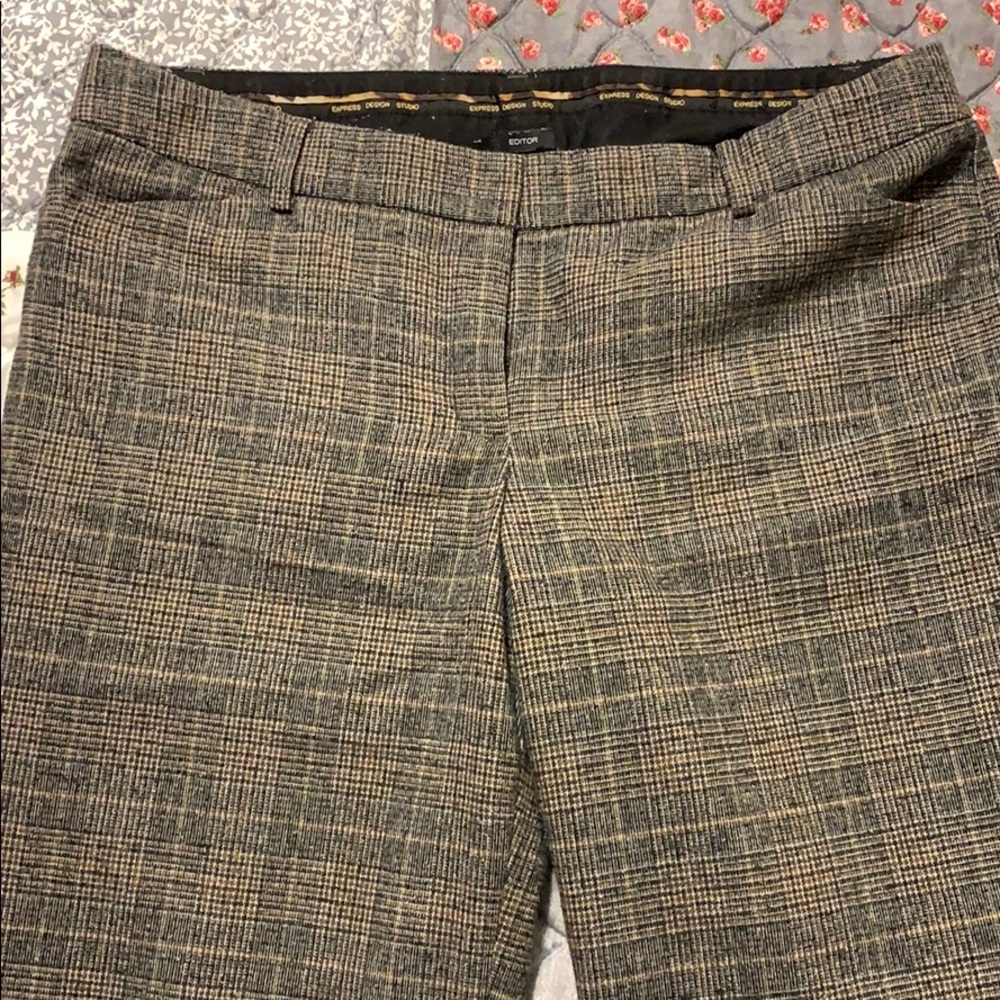 Warm Express plaid dress/work pants.